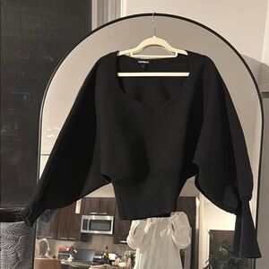 Express Black V-Neck Women's Sweater